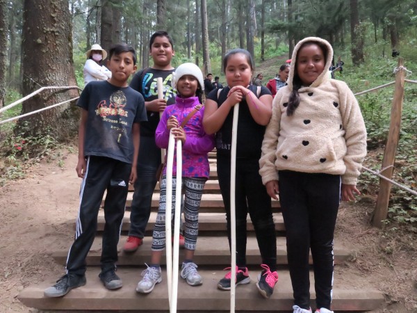 Children at Monarch Butterfly Sanctuary in Mexico