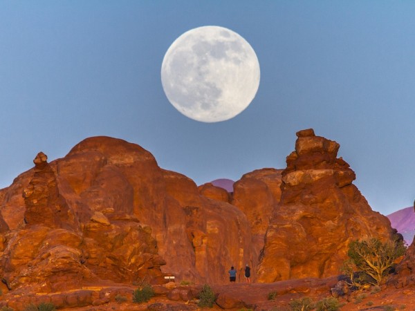 Supermoon, Arches National Park, Utah