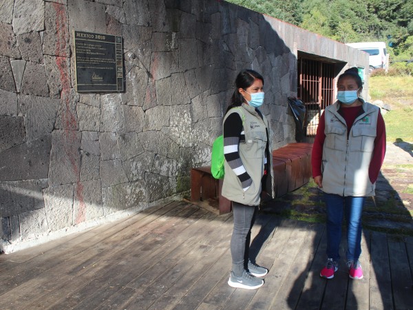 Alina and Mireya Happy To Guide Visitors