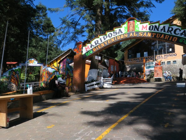 Visitors at El Rosario.