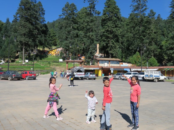 Visitors at El Rosario.