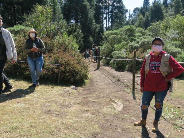 Visitors at El Rosario