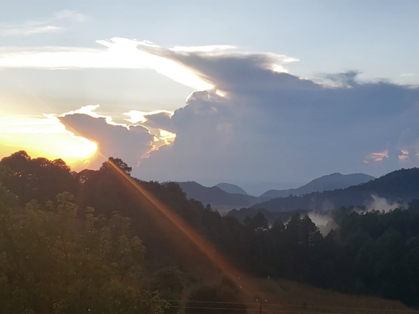 Clouds over Cerro Pelon Sanctuary