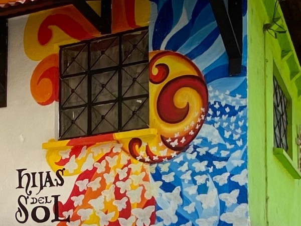 Monarch mural in Mexico