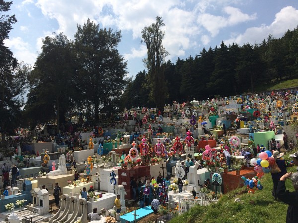 Cemetery in Angangueo