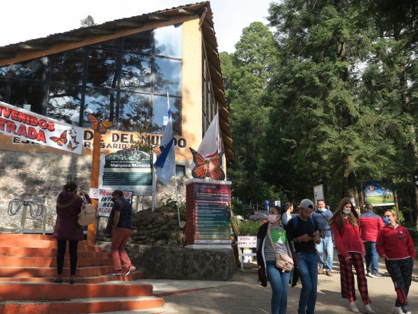 Visitors at El Rosario