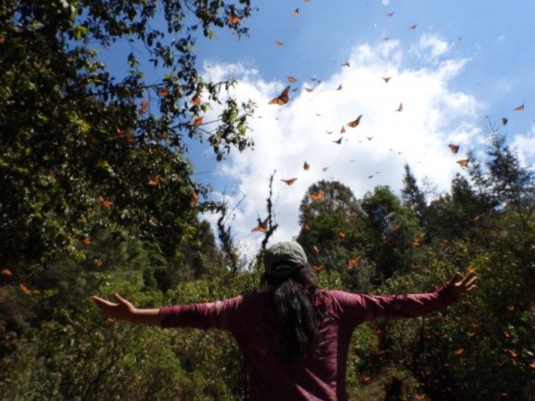 Ana Moreno with monarchs