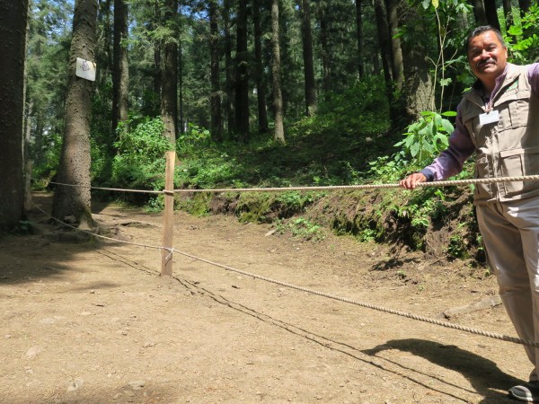 Guide at El Rosario Sanctuary, Mexico